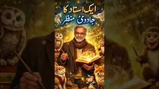 aik ustad Jo janwaro se baat krta, Teacher talking to animals, Story for children, Teacher story