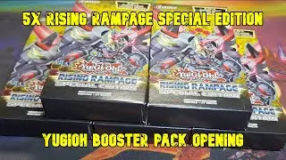5x Rising Rampage Special Edition Yugioh Trading Card Game Pack Opening - 15 Booster Packs