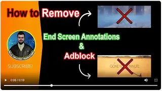 HOW TO REMOVE YOUTUBE CARDS (AT THE END OF VIDEO) & ADS etc | PC | BILAL CREATION