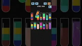 Water Color Sort Level 1083 Walkthrough Solution iOS/Android