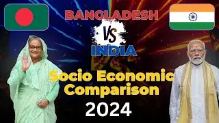 India vs Bangladesh Socio-Economic Comparison #rankingchannel #factsvideo #indiavsbangladesh