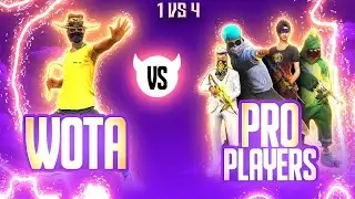 #Nonstop Gaming Bring Wota vs Pro Players 1vs4 God Level #Freefire Gameplay #Freefire God Wota#Trend