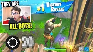 I made a NEW ACCOUNT to match up with BOTS... (EASIEST Fortnite Game EVER)