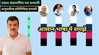 राष्ट्रपति चुनाव -आनुपातिक प्रतिनिधित्व प्रणाली और एकल संक्रमणिय मत प्रणाली -आसान भाषा में समझे #cia