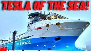 Tesla Of The Sea - World's First Electric Cargo Ship Named: Yara Birkeland