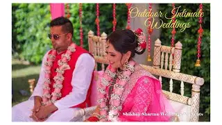 Intimate Outdoor Wedding | Reception | Pink Theme and Drape Mandap | Sydney | Australia
