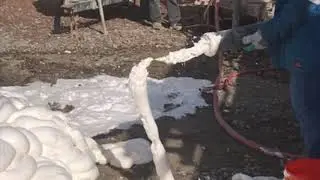 Foam test l, layout, pouring and nail pull for lightweight concrete