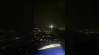 Aegean Airlines A320 Landing in rainy Athens International Airport