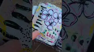 Mini Art Journal Spread #artjournal #mixedmedia #artjourney #minijournal #leanin