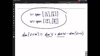 GRE Math Subject Test - 0003 - dimensions of a vector space intersection