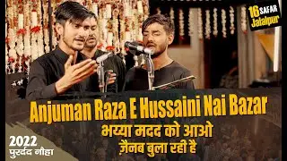 भय्या मदद को आओ ज़ैनब बुला रही है | Anjuman Raza E Hussaini Nai Bazar | 16 Safar Jalalpur 2022