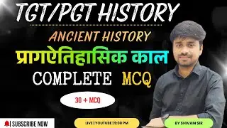 TGT/PGT HISTORY | प्रागऐतिहासिक काल MCQ | BPSC TRE 4.0  #bpsc #tre4 #ncert #ugcnethistory