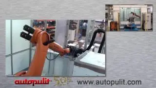 Robot grinding welding lines