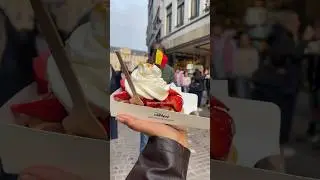 Chez Albert |  second best Belgian waffles in #brugge #belgium #viral #food