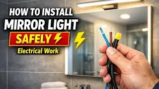 How to Install Mirror Light Safely | Electrical Work #youtube #video #trending 