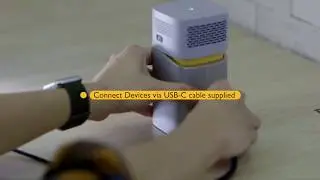 How to Connect with PC through USB C display port - BenQ GV1 Wireless Portable Projector