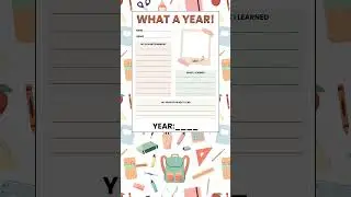 FREE End of Year Reflection Worksheets Packet #learningshorts #freeprintable
