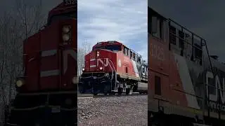 CN Limestone train speeds past! #railfanningamerica #train #modelrailroad #automobile