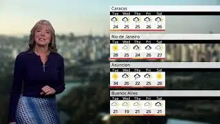 Louise Lear South and Central America weather forecast BBC October 7th 2024