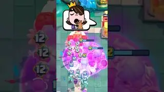13vs14 lvl 🥺Skeleton army Clone Deck on battlefield🤯#clashroyale #shorts #trending