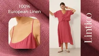 🍒 Two-Piece Ease, All-Day Breeze | 100% Linen Dress + Cover-Up Set