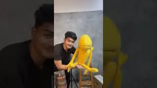 Seni boneka hidup street art #shortvideo