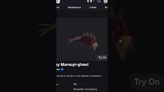 ( New Free Item ) How To Get Spiny Marsupi-ghoul ROBLOX ( 2025 ) DeanOfficial YT