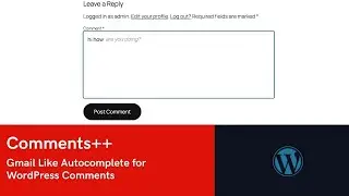 How to enable Gmail like Autocomplete for WordPress Comments | Comments Plus Plus