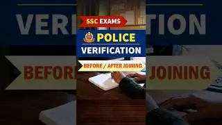 Police Verification Before or After joining❓ SSC Exams | #ssc #ssccgl #sscchsl #sscsteno