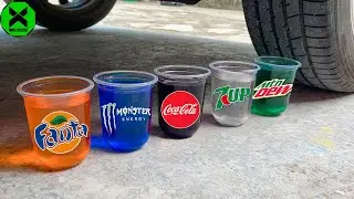 💥 Funny Crushing Experiment Soft Drink Plastic Cup vs Car! Crushing Crunchy, Soft Things with Car!