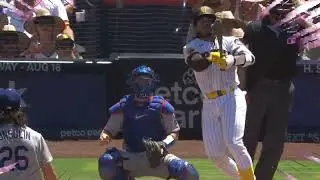 Luis Campusano swats a home run to center field