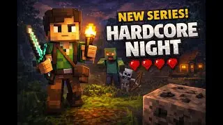 Minecraft Hardcore Day 1 &ndash; First Monsters, Farm & Cave Base | Survival Begins