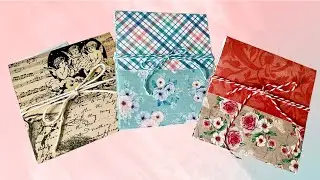 Expandable Pocket Envelope / Gift Pouch Using 6x6 Papers