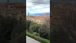 Florence 🇮🇹 Fantastic Panoramic View from Piazzale Michelangelo 😎 ☀️ 🫶 #travel #2onroute #shorts