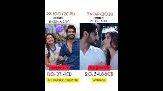 RX 100 Vs Tadap Movie Comparison || Box office Collections || #rx100movie #tadapmovie #shorts