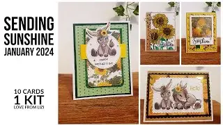 10 Cards -1 Kit | Love From Lizi -January 2024 - Sending Sunshine