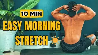 10 Minutes of Morning Stretching in Bed 🧘‍♀️🌤️#exercise #gym #workout