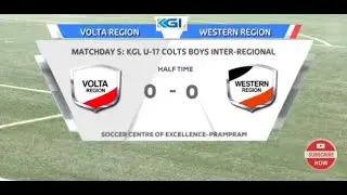 VOLTA REGION  VRS WESTERN REGION - KGL INTER REGIONAL U17 COLTS CHAMPIONSHIP