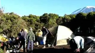 Kilimanjaro Day 7 - Joyous singing at Mweka Camp