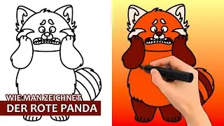Wie Man Den Roten Panda Zeichnet (Einfaches Zeichen-tutorial)