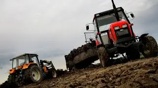 Zetor bokiem!? Czyli wyw&oacute;z obornika na łąki 2018 w GrKostrzewa⚫ Młodzi w akcji!⚫ Renault, Zetor⚫