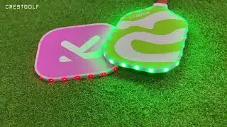 CRESTGOLF 발광 피클볼 패들 라켓 유리섬유
