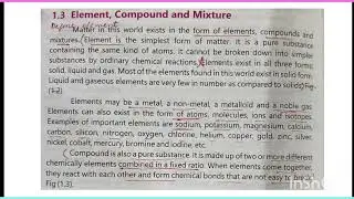 Chapter #1 Element, compound and Mixture 