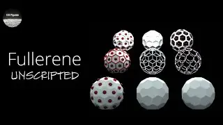 Unscripted - Making a Variety of Fullerenes in Blender