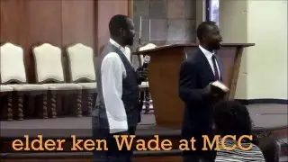 ELDER KEN WADE AT MCC IN ARLINGTON SABBATH OF 12TH MARCH 2016