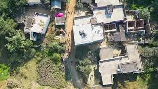 Cinematic Drone View Village l Free Drone Video l City Art Production l