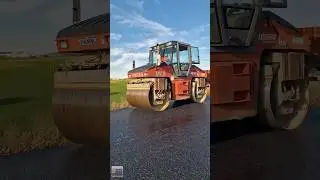 HAMM DV 8 Walze im Einsatz