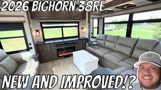 ОБНОВЛЕННЫЙ BIGHORN ПРИБЫЛ! Bighorn 38RE 2026 года | Задний развлекательный прицеп с пятым колесом