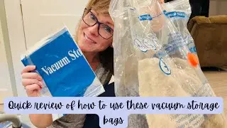 Quick Review Of How To Use These Vacuum Storage Bags MEIQIHOME #ad#amazoninfluencer
