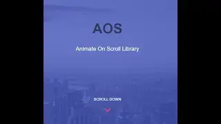 Animate Div / Content on Scroll in TELUGU | how to use AOS animation in html & React | Animations